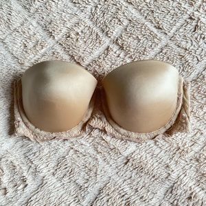 Nude Strapless Push-Up Bra no Strap